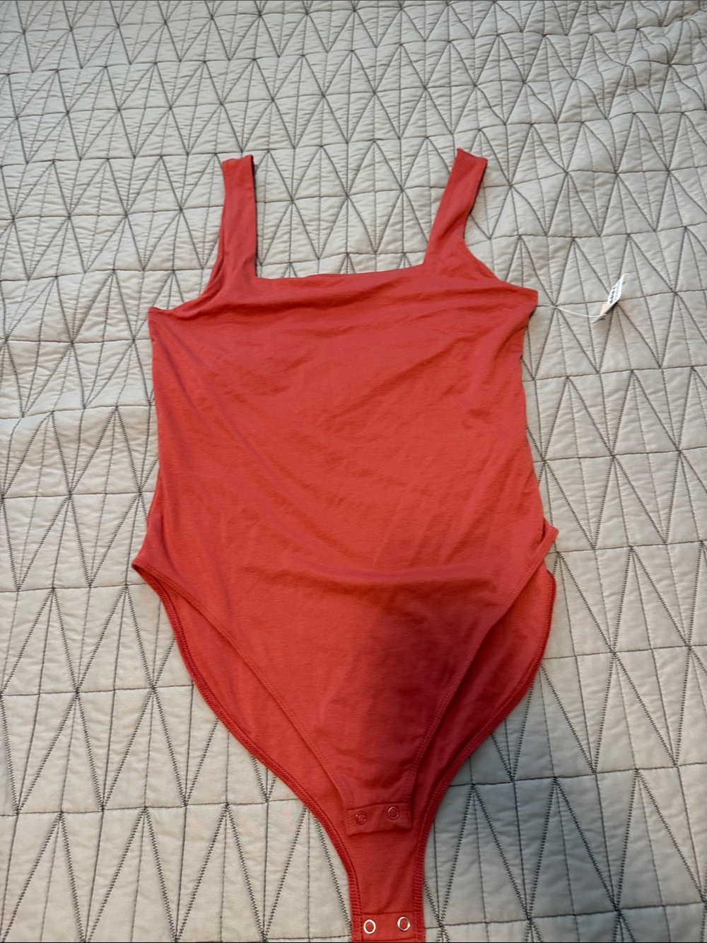 Old Navy Coral-Red Kids One-Piece Bodysuit